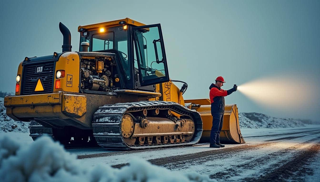 Diagnostic d’une panne moteur sur bulldozer par temps froid