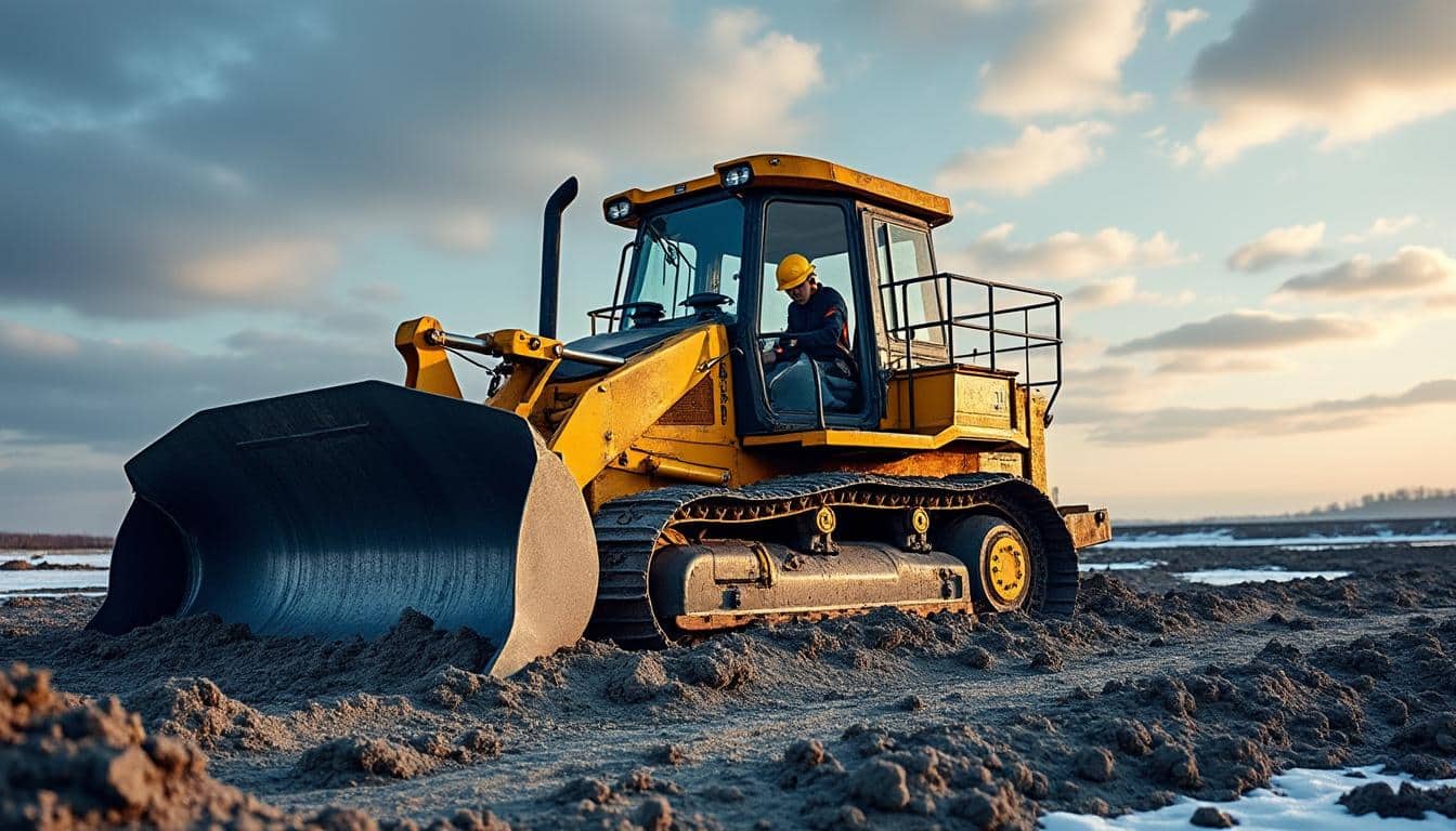Que faire si un bulldozer tombe en panne sur terrain boueux ?