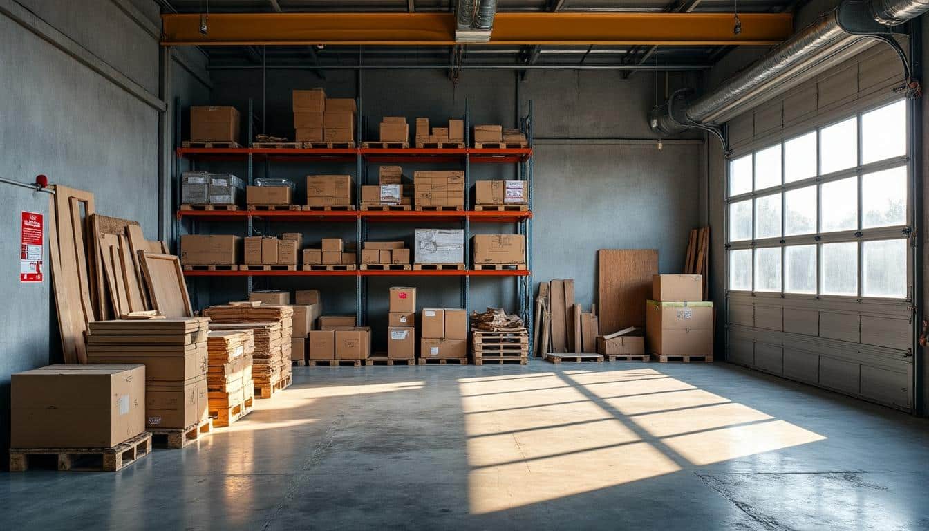 Sécurité du stockage des matériaux et gestion des extincteurs