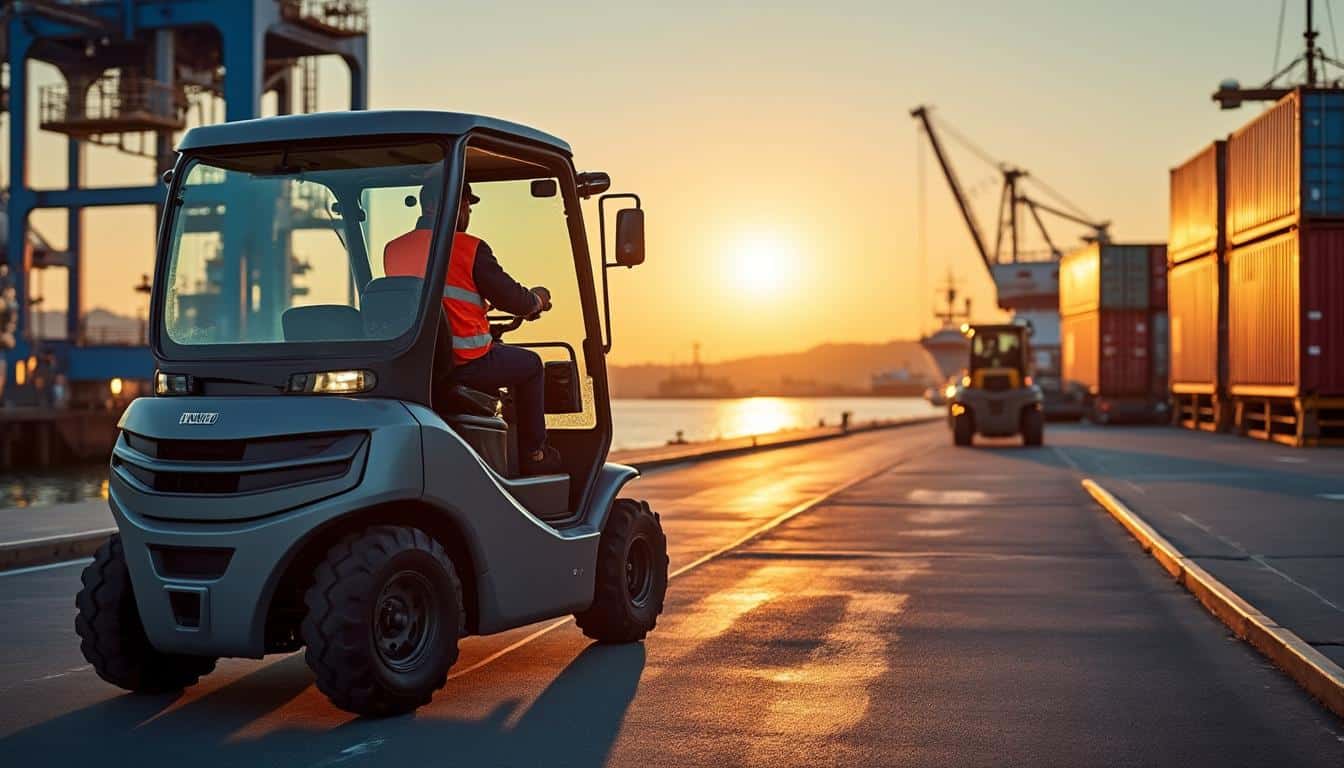 Illustration: Comprendre le fonctionnement et les usages du chariot élévateur dédié aux conteneurs