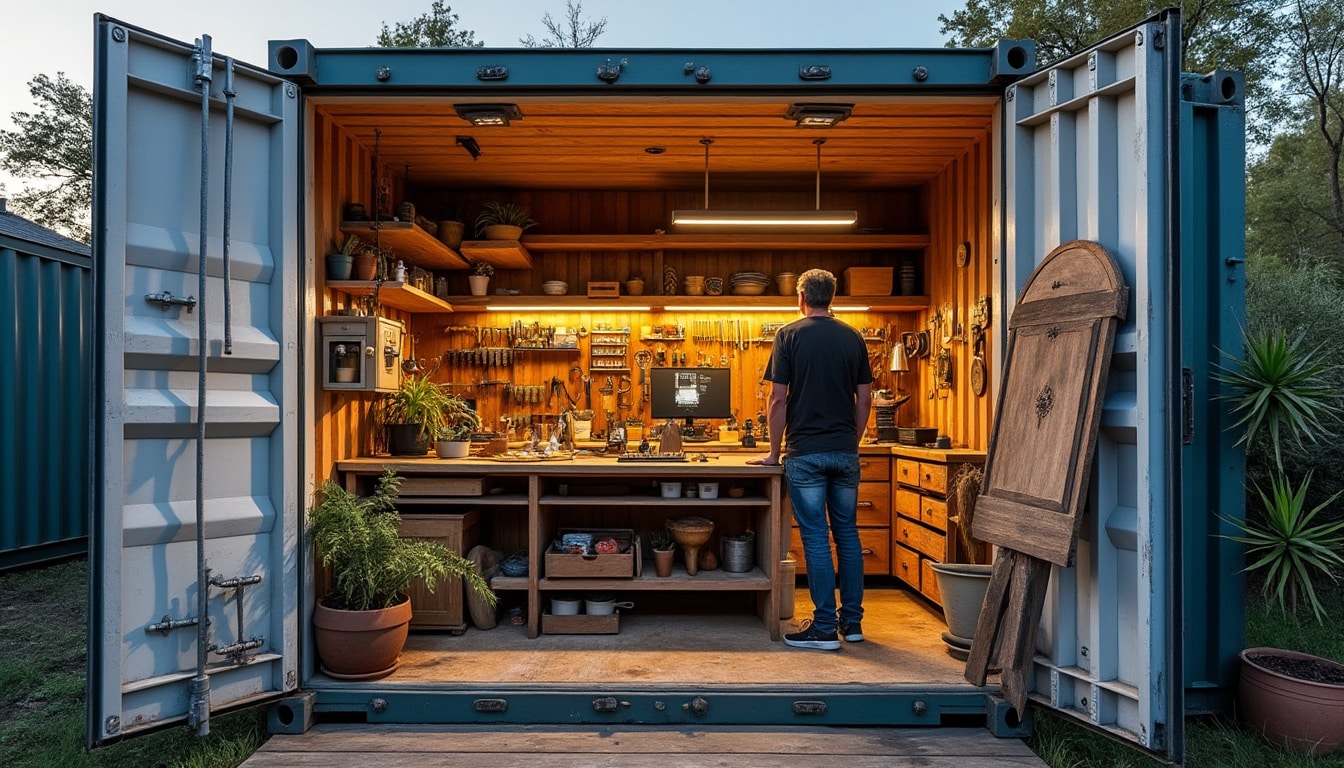 Illustration: Comprendre ce qu’est un atelier aménagé dans un container maritime