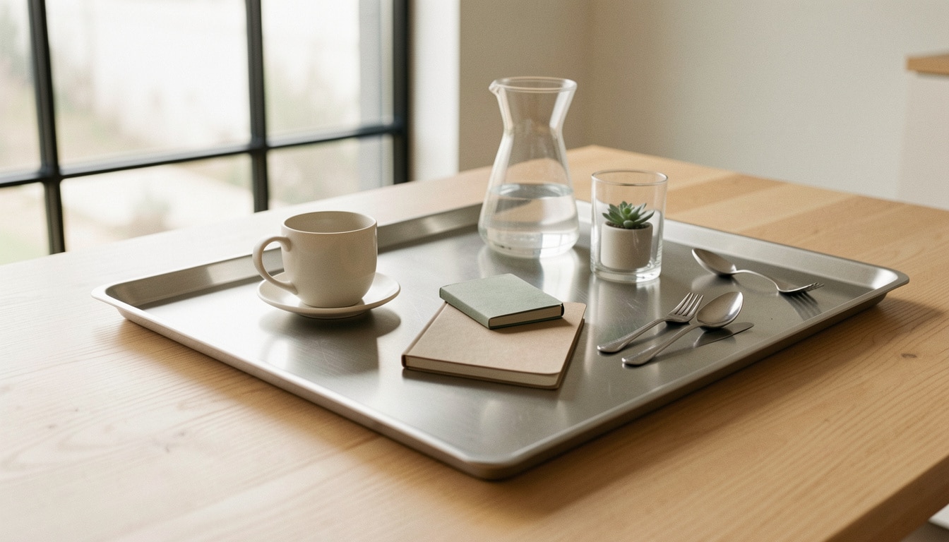 Choisir un plateau en acier selon l’usage et le style