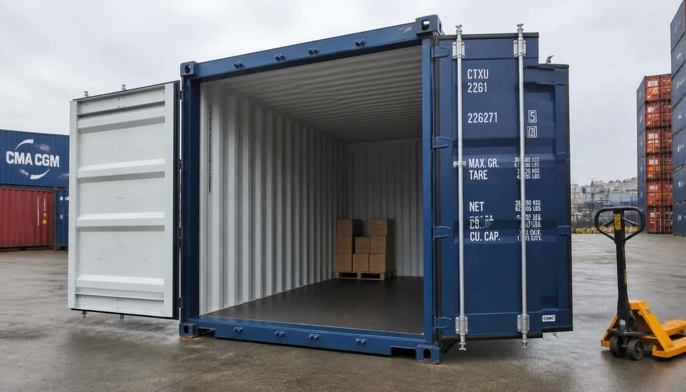 Volume d’un conteneur de 20 pieds : capacité réelle